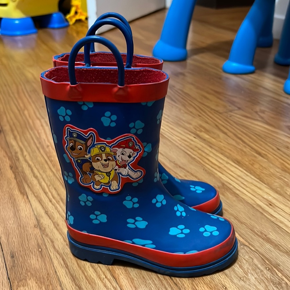 Paw Patrol Rain Boots Size 9